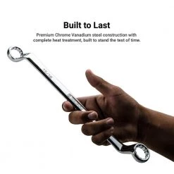 11/16 in. x 3/4 in. 75-Degree Deep Offset Double Box End Wrench by Capri Tools 11 11/16 in. x 3/4 in. 75-Degree Deep Offset Double Box End Wrench by Capri Tools -Capri Tools Sales Store capri tools adjustable wrenches cp11950 111634 1f 1000