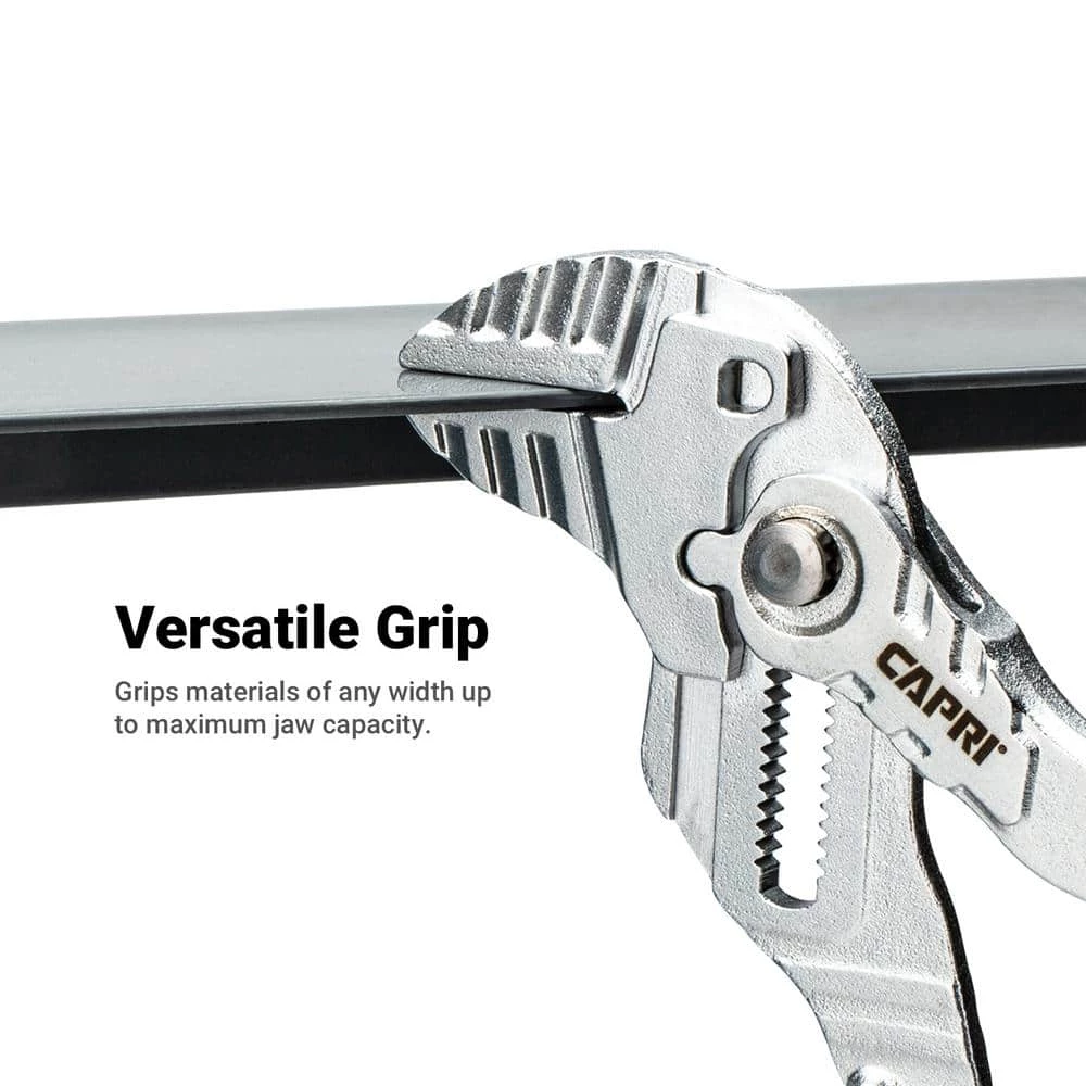 7 in. and 10 in. Adjustable Pliers Wrench Set with Smooth Parallel Jaws and Soft Grip Handle by Capri Tools 5 7 in. and 10 in. Adjustable Pliers Wrench Set with Smooth Parallel Jaws and Soft Grip Handle by Capri Tools - Image 3