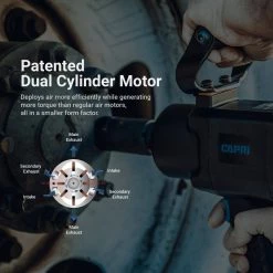 1600 ft. lbs. 3/4 in. Twin Power Air Impact Wrench by Capri Tools -Capri Tools Sales Store capri tools air impact wrenches cp35210 4f 1000