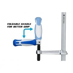 12 in. All Steel Bar Clamp with Foldable Ergonomic Handle and 5-1/2 in. Throat Depth by Capri Tools -Capri Tools Sales Store capri tools clamps cp11001 1f 1000