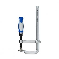 12 in. All Steel Bar Clamp with Foldable Ergonomic Handle and 5-1/2 in. Throat Depth (2-Pack) by Capri Tools