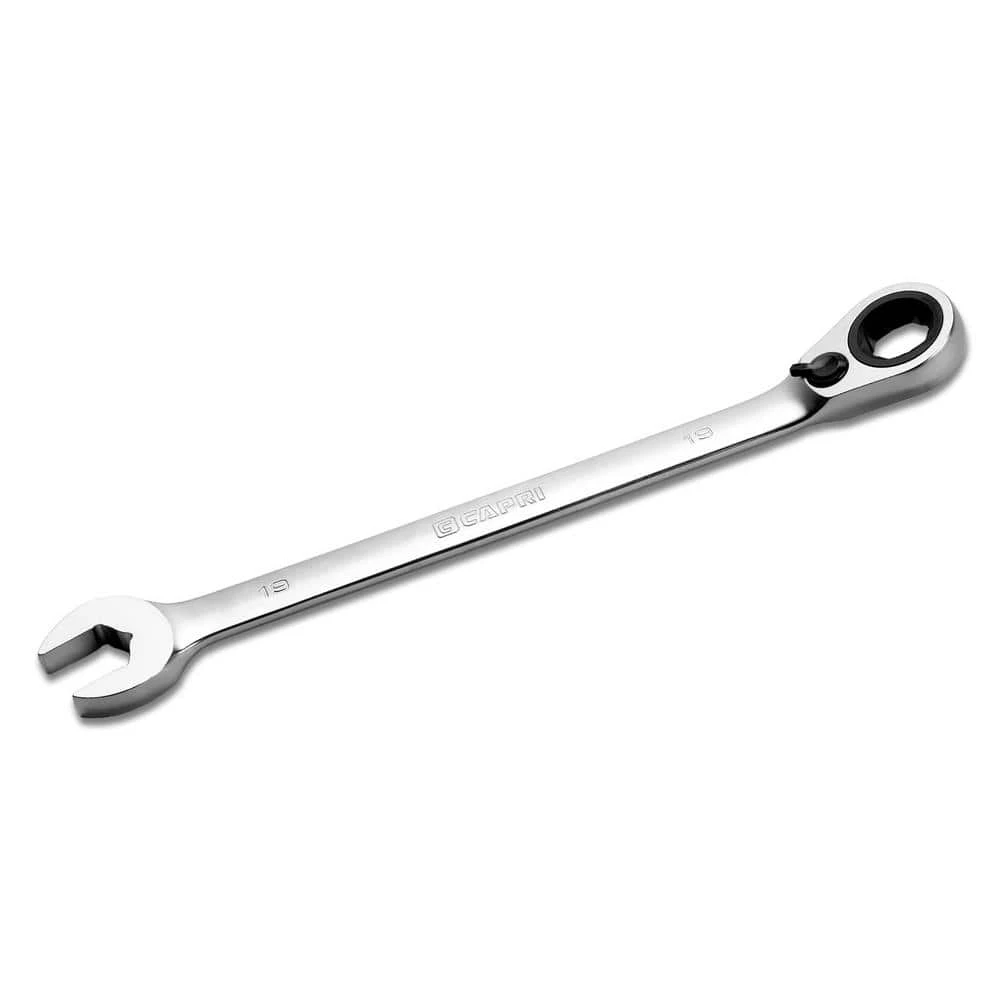 19 mm 6-Point Long Pattern Reversible Ratcheting Combination Wrench by Capri Tools 3 19 mm 6-Point Long Pattern Reversible Ratcheting Combination Wrench by Capri Tools