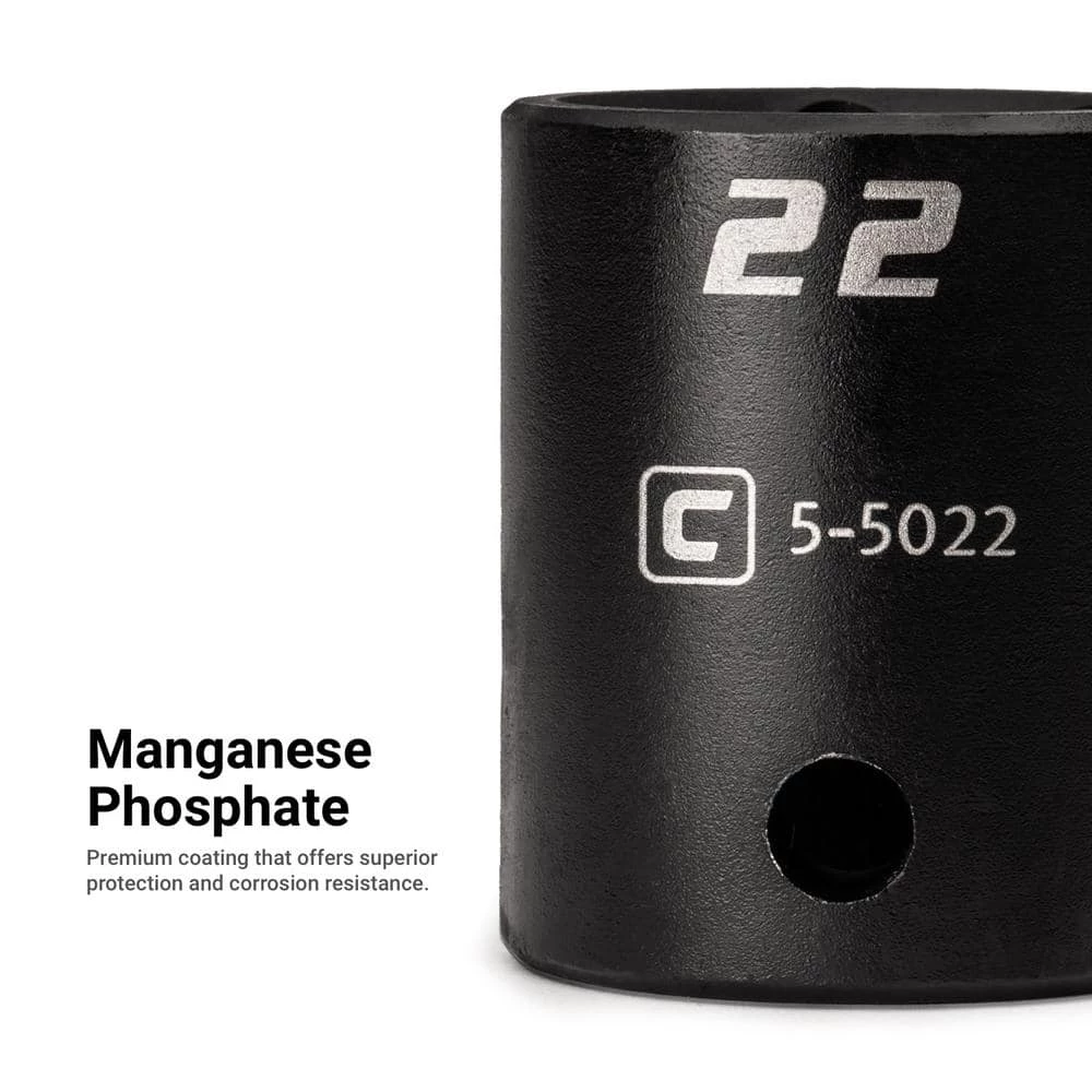 1/2 in. Drive SAE/Metric Master Impact Socket Set with Adapters and Extensions (63-Piece) by Capri Tools 7 1/2 in. Drive SAE/Metric Master Impact Socket Set with Adapters and Extensions (63-Piece) by Capri Tools - Image 5