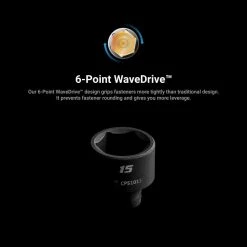1/4 in. Drive SAE 6-Point Shallow and Deep Impact Socket Set with Billet Aluminum Socket Rail (20-Piece) by Capri Tools -Capri Tools Sales Store capri tools impact socket sets cp51000 20ssdr c3 1000