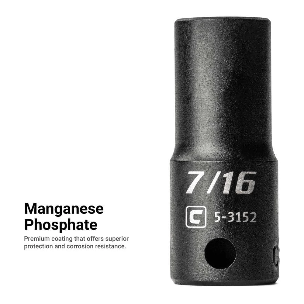 3/8 in. Drive SAE Semi-Deep Impact Sockets Set (12-Piece) by Capri Tools 7 3/8 in. Drive SAE Semi-Deep Impact Sockets Set (12-Piece) by Capri Tools - Image 5