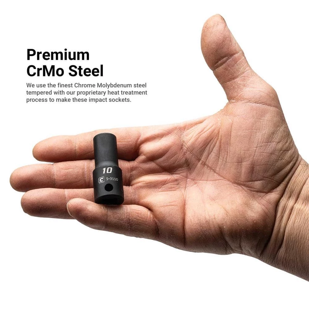 3/8 in. Drive Metric Shallow, Semi-Deep and Deep Impact Socket Set (45-Piece) by Capri Tools 6 3/8 in. Drive Metric Shallow, Semi-Deep and Deep Impact Socket Set (45-Piece) by Capri Tools - Image 4