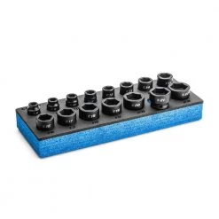 Metric 3/8 in. Drive Stubby Impact Socket Set (15-Piece) by Capri Tools