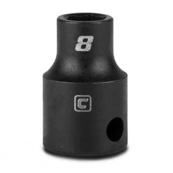 3/8 in. Drive 8 mm 6-Point Metric Shallow Impact Socket by Capri Tools