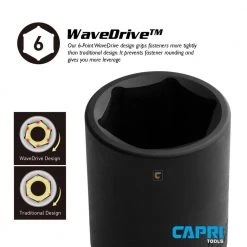 3/8 in. Drive 15/16 in. 6-Point SAE Shallow Impact Socket by Capri Tools -Capri Tools Sales Store capri tools impact sockets 5 3060 c3 1000