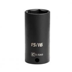 3/8 in. Drive 15/16 in. 6-Point SAE Deep Impact Socket by Capri Tools