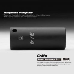 1/2 in. Drive 25 mm 6-Point Metric Deep Impact Socket by Capri Tools -Capri Tools Sales Store capri tools impact sockets 5 5225 4f 1000