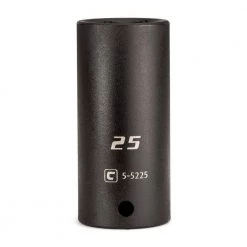 1/2 in. Drive 25 mm 6-Point Metric Deep Impact Socket by Capri Tools