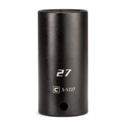 1/2 in. Drive 27 mm 6-Point Metric Deep Impact Socket by Capri Tools