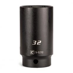 1/2 in. Drive 32 mm 6-Point Metric Deep Impact Socket by Capri Tools