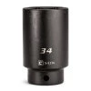 1/2 in. Drive 34 mm 6-Point Metric Deep Impact Socket by Capri Tools -Capri Tools Sales Store capri tools impact sockets 5 5234 64 1000