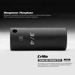 1/2 in. Drive 23 mm 6-Point Metric Deep Impact Socket by Capri Tools -Capri Tools Sales Store capri tools impact sockets cp55223 4f 1000