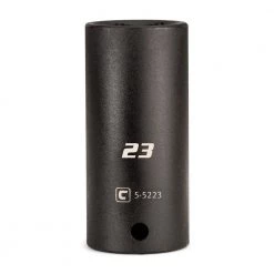 1/2 in. Drive 23 mm 6-Point Metric Deep Impact Socket by Capri Tools