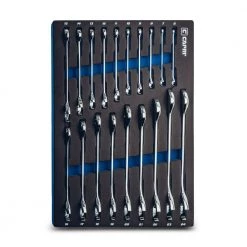 Metric 30° and 60° Angle Open End Wrench Set (19-Piece) by Capri Tools