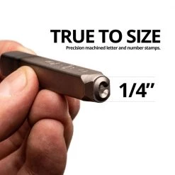 Professional 1/4 in. Letter and Number Stamp Set (36-Piece) by Capri Tools -Capri Tools Sales Store capri tools punches nail setter sets cp23100 14ln 1f 1000