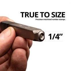 Professional 1/4 in. Number Stamp Set (9-Piece) by Capri Tools 12 Professional 1/4 in. Number Stamp Set (9-Piece) by Capri Tools -Capri Tools Sales Store capri tools punches nail setter sets cp23100 14n 1f 1000 1