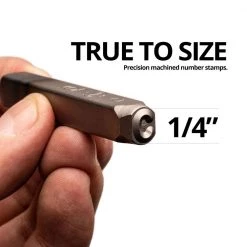 Professional 1/4 in. Number Stamp Set (9-Piece) by Capri Tools -Capri Tools Sales Store capri tools punches nail setter sets cp23100 14n 1f 1000