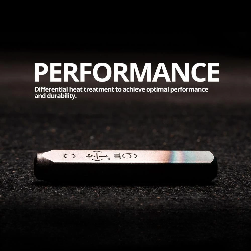 Professional 1/4 in. Number Stamp Set (9-Piece) by Capri Tools 4 Professional 1/4 in. Number Stamp Set (9-Piece) by Capri Tools - Image 2