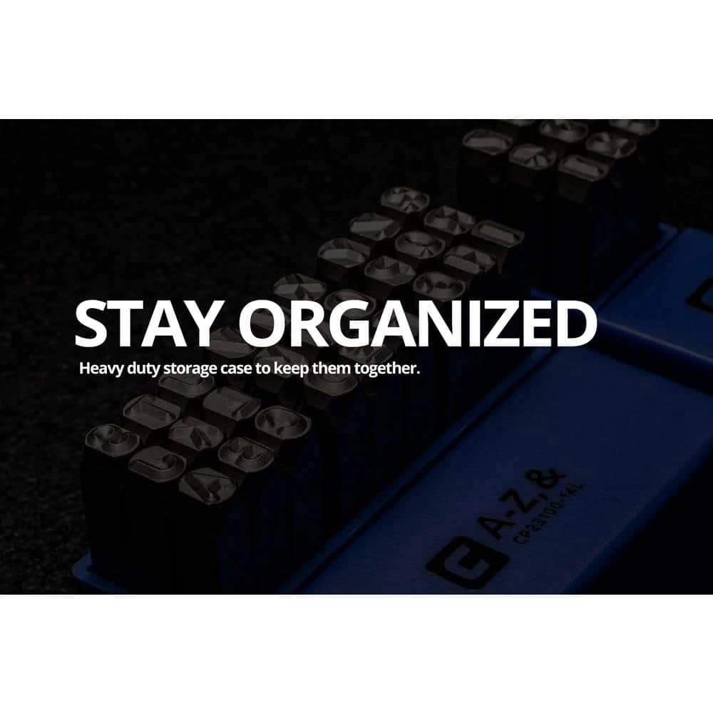 Professional 1/8 in. Letter and Number Stamp Set (36-Piece) by Capri Tools 9 Professional 1/8 in. Letter and Number Stamp Set (36-Piece) by Capri Tools - Image 7