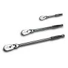1/4 in., 3/8 in., 1/2 in. Drive 72-Tooth Flex-Head Low Profile Ratchet Set (3-Piece) by Capri Tools -Capri Tools Sales Store capri tools ratchet sets cp12000fx 64 1000