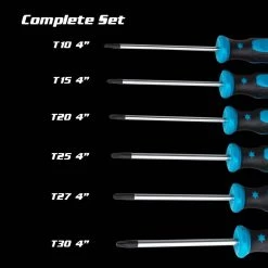Kontour Star Screwdriver Set (6-Piece) by Capri Tools -Capri Tools Sales Store capri tools screwdriver sets 25000 tss64ps 44 1000