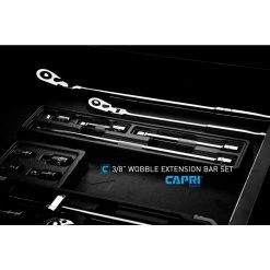 3/8 in. Drive Wobble Extension Bar Set (4-Piece) by Capri Tools -Capri Tools Sales Store capri tools socket extension sets 1 2400 76 1000