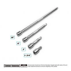 3/8 in. Drive Wobble Extension Bar Set (4-Piece) by Capri Tools -Capri Tools Sales Store capri tools socket extension sets 1 2400 fa 1000