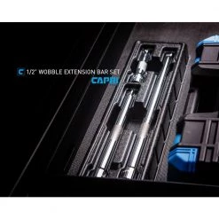 1/2 in. Drive 5, 10, 15 in. Wobble Extension Bar Set (3-Piece) by Capri Tools -Capri Tools Sales Store capri tools socket extension sets 1 2600 fa 1000