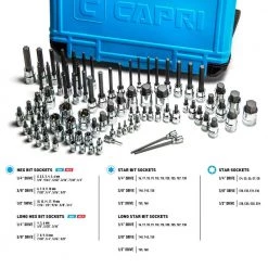Master Bit Socket Set (88-Piece) by Capri Tools -Capri Tools Sales Store capri tools socket sets 30500 88ms 44 1000