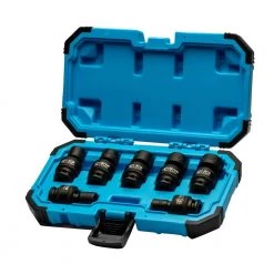 3/8 in. Drive SAE Universal Impact Socket Set (7-Piece) by Capri Tools