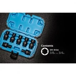 3/8 in. Drive SAE Universal Impact Socket Set (7-Piece) by Capri Tools -Capri Tools Sales Store capri tools socket sets 5 3390 e1 1000 1