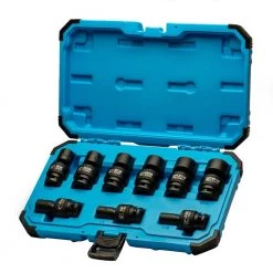 1/2 in. Drive SAE Universal Impact Socket Set (9-Piece) by Capri Tools