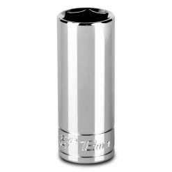 3/8 in. Drive 18 mm 6-Point Metric Deep Socket by Capri Tools