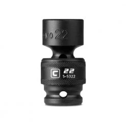 1/2 in. Drive 22 mm Universal Impact Socket by Capri Tools
