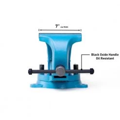 7 in. Ultimate Grip Forged Steel Bench Vise by Capri Tools -Capri Tools Sales Store capri tools vises cp10517w 1f 1000